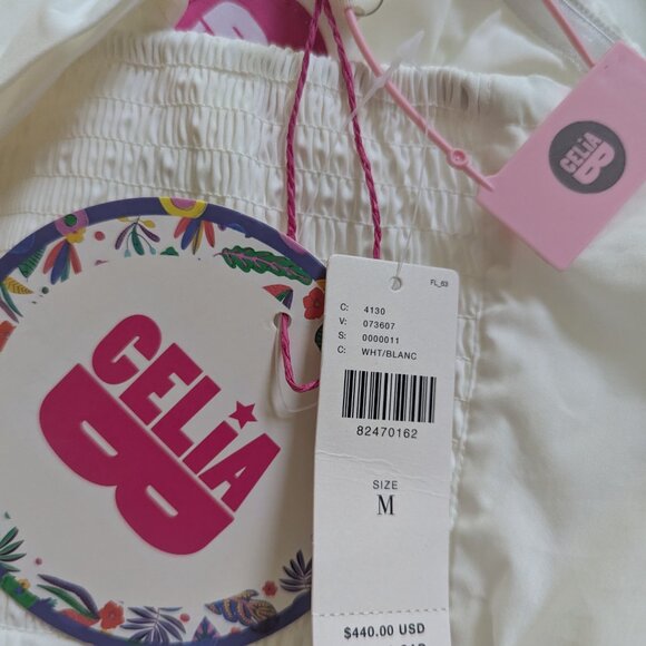 NWT CeliaB White Ruffle Dress from Anthropologie - Picture 4 of 4